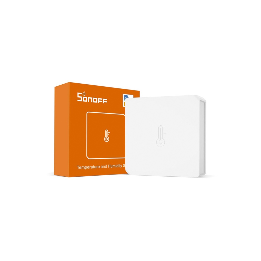 SONOFF SNZB-02 - Sensor de temperatura/humedad, incluye batería, monitoreo en tiempo real, requiere Zigbee Bridge.