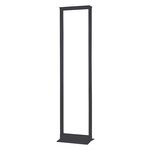 [OR-19-84-T2SDB] Rack Estandar de 2 postes, 19&quot; ancho x 84&quot; alto x 15&quot; profundidad, 3&quot; de canal, color negro, 45RU, marca Ortronics