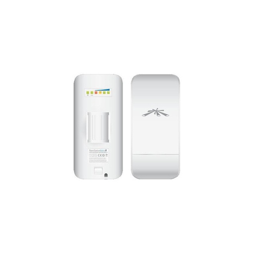 [LOCOM2] Radio con antena integrada NanoStation Loco M2, 2.4 GHz, 8.5 dBi, tecnología AirMax, CPE compacto, marca Ubiquiti.