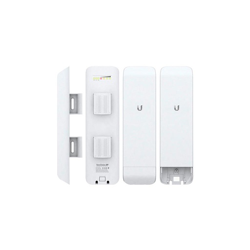[NSM2] Radio con antena integrada NanoStation M2, 2.4 GHz, 11.2 dBi, tecnología AirMax, CPE compacto +150 Mbps, marca Ubiquiti.