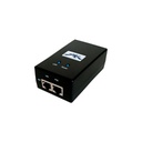 Adaptador Poe, Output: 24Vdc/1A, Input:90-260Vac/47-63 Hz, marca Ubiquiti