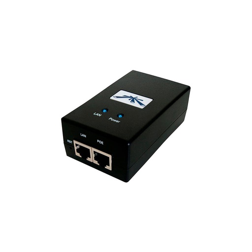 [POE-24-24W] Adaptador y protector ESD PoE, 24VDC 1A, 24W, FE, marca Ubiquiti.