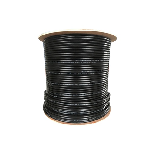 [GCE-012] Cable FTP categoría 5E para exterior 305 mts., 4 pares 24 AWG CCA, chaqueta PE color negro, marca Nextlink.