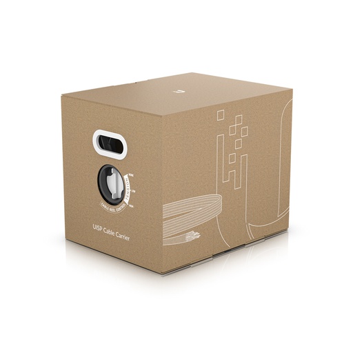 [UISP-Cable-Carrier] Cable STP categoría 5E exterior blindado, 100% cobre, 305 mts, 24 AWG, carrier-class, color negro, divisor anti diafonía, marca Ubiquiti.