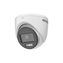 Cámara Turbo domo Color Vu lite, resolución 1080P, imagen a color 24/7, lente fijo, iluminación LED de 20 mts, 4 Hibrida, carcasa metalica. marca Hikvision