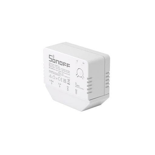 [ZBMINI-L] SONOFF ZBMINI-L - Interruptor inteligente two-way, 1 gang, no requiere neutro, 100-240V AC 50/60Hz 6A Máx., Zigbee 3.0.