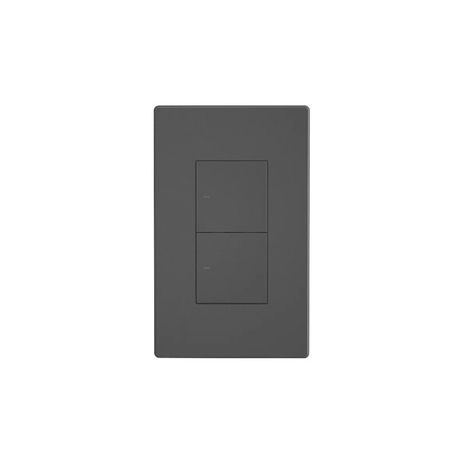 [M5-2C-120] Interruptor de pared inteligente doble, botones físicos, 100-240VAC, Wi-Fi, negro, marca Sonoff.