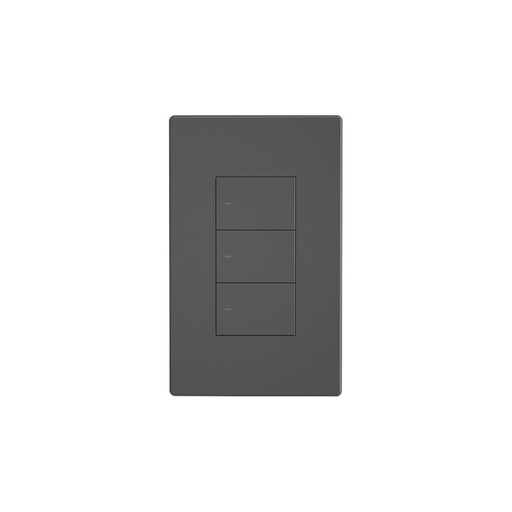 [M5-3C-120] Interruptor de pared inteligente triple, botones físicos, 100-240VAC, Wi-Fi, negro, marca Sonoff.