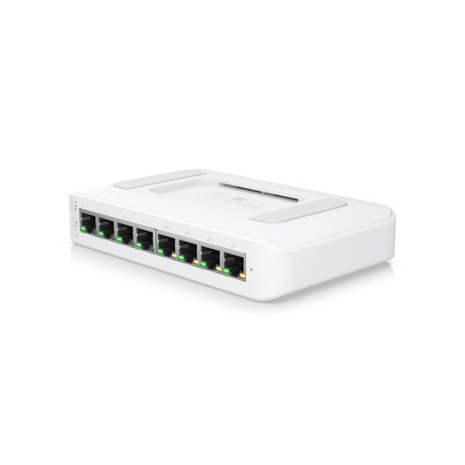 [USW-Lite-8-POE] Switch Unifi USW-Lite-8-POE, capa2, 8 puertos GbE (4 PoE+), 52W, gestionado con Unifi network, marca Ubiquiti.