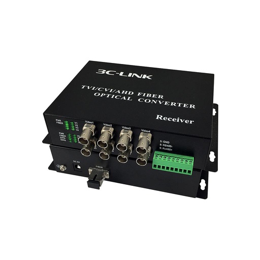 [3C-TVIT-8HVD] Media converter TVI 8 canales 1080P, TX/RX en un hilo SM, SC, 20Km, marca Nextlink