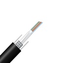 Fibra óptica armada 12 hilos unitubo SM G652D, marca Prisma