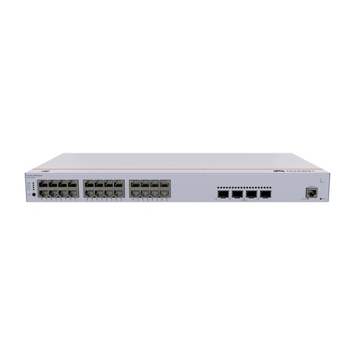 [98012382] Switch Gigabit Administrable PoE Capa 3 S310-24P4X, 24 puertos 10/100/1000 Mbps (PoE) , 4 Puertos SFP+ Uplink , 400W , PoE Ininterrumpido , iStack , Administración Nube Gratis , marca Huawei
