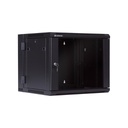 Gabinete 09 RMS 550mm de profundidad, abatible, color negro, marca Linkbasic