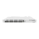 Cloud Router Switch, conmutador inteligente, 1X Gigabit LAN, 16 slot SFP+, CPU Dual Core 800Mhz, 1GB Ram, enfriamiento pasivo de montaje en rack 1U, fuente de alimentación doble, marca Mikrotik