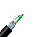 Fibra óptica armada de 48 hilos SM G52D, marca Prisma